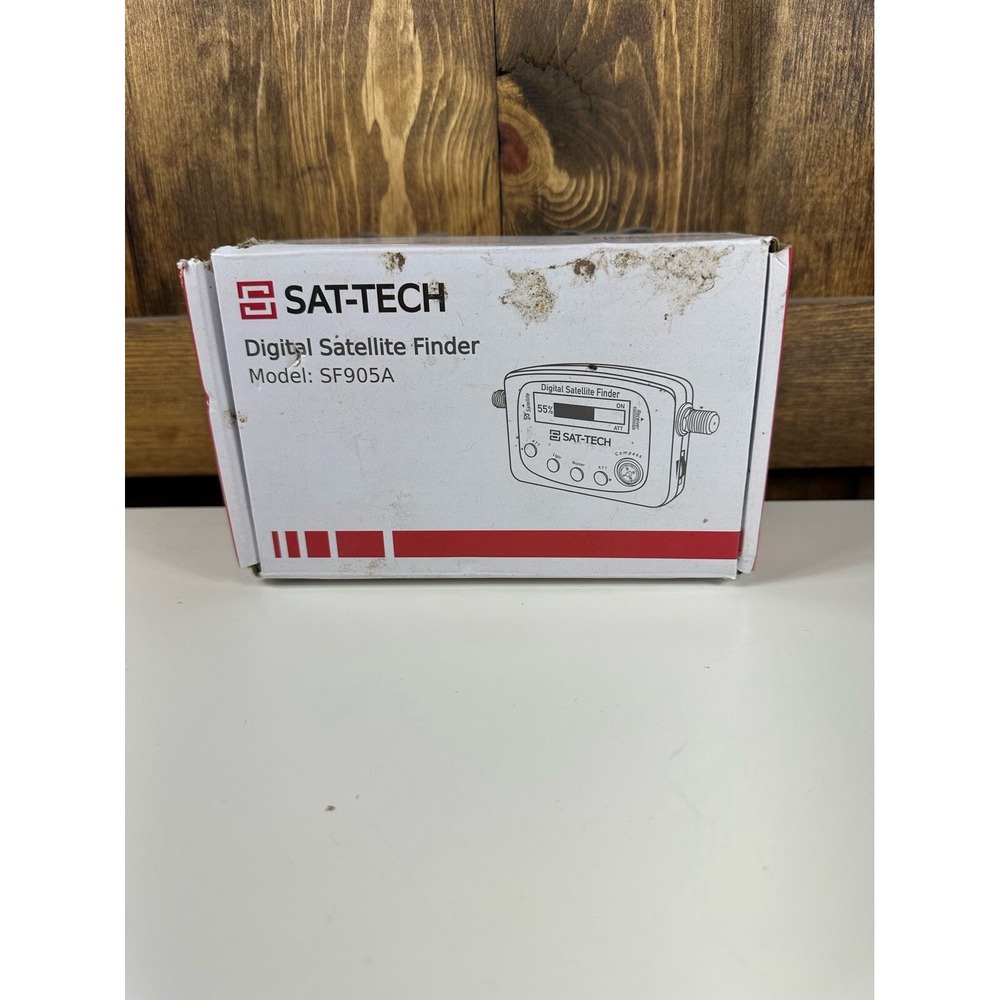 Sat-Tech Digital Satellite Finder SF905A--NEW DAMAGED BOX